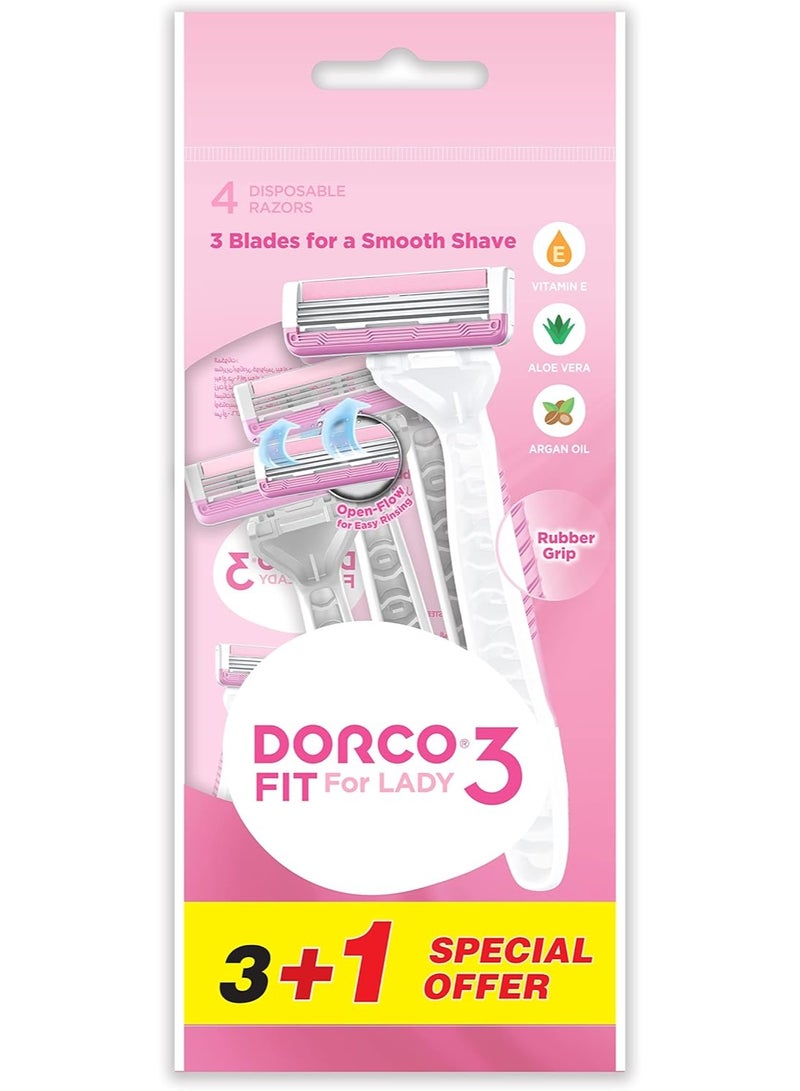 EVE 3 FIT FOR LADY DISPOSABLE 3 BLADES RAZOR